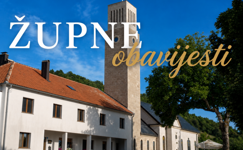 Župne obavijesti – 28. nedjelja kroz godinu